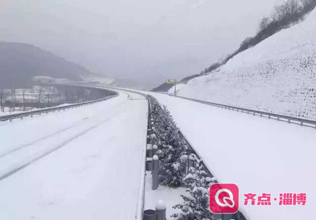 济青北线因降雪封闭