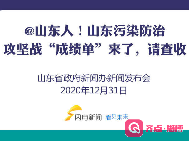 图解｜@山东人！山东污染防治攻坚战“成绩单”来了，请查收