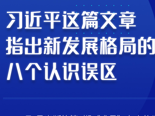 学习进行时｜习近平这篇文章指出新发展格局的八个认识误区