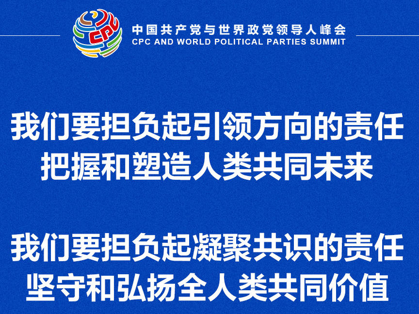 政党如何为人民谋幸福、为人类谋进步？习近平强调担起这五个责任