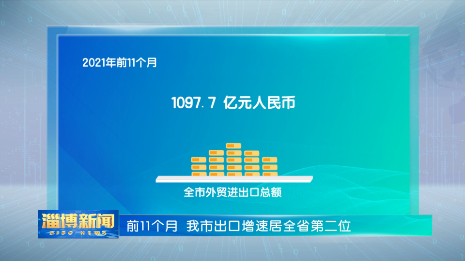 前11个月 我市出口增速居全省第二位