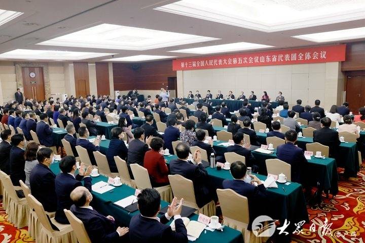 山东代表团举行全体会议总结代表团工作