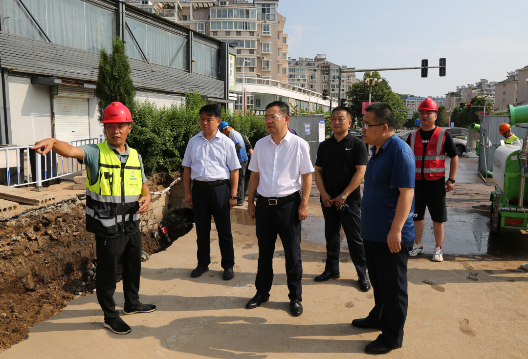 博山区委书记路德芝督导调研雨污分流改造工程