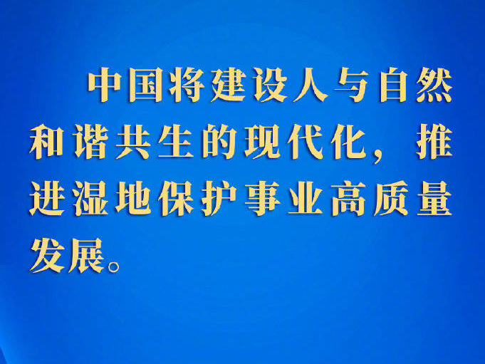 要点速览｜习近平主席在《湿地公约》第十四届缔约方大会开幕式上的致辞