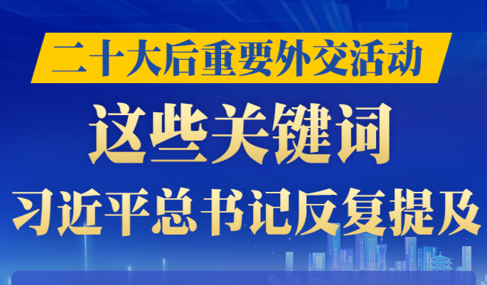 学习进行时｜二十大后重要外交活动，这些关键词习近平总书记反复提及