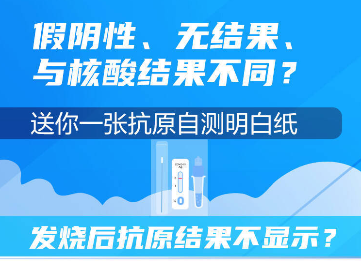 闪电防疫站 | 假阴性、无结果、与核酸结果不同？送你一张抗原自测明白纸