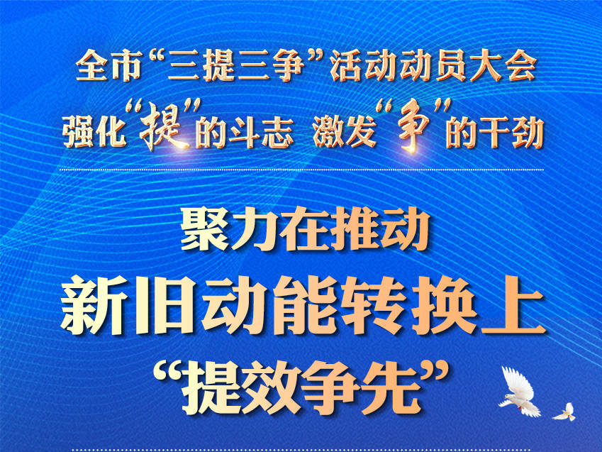 齐点海报 | 12个聚力“提效争先”  带您了解全市“三提三争”活动