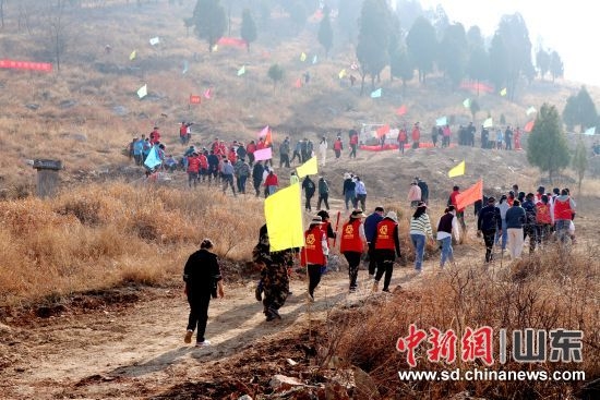 枣庄市峄城区开展义务植树活动。峄城区委宣传部供图