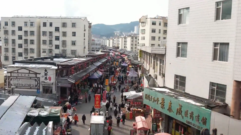 百年大街年集  浓浓年味飘香