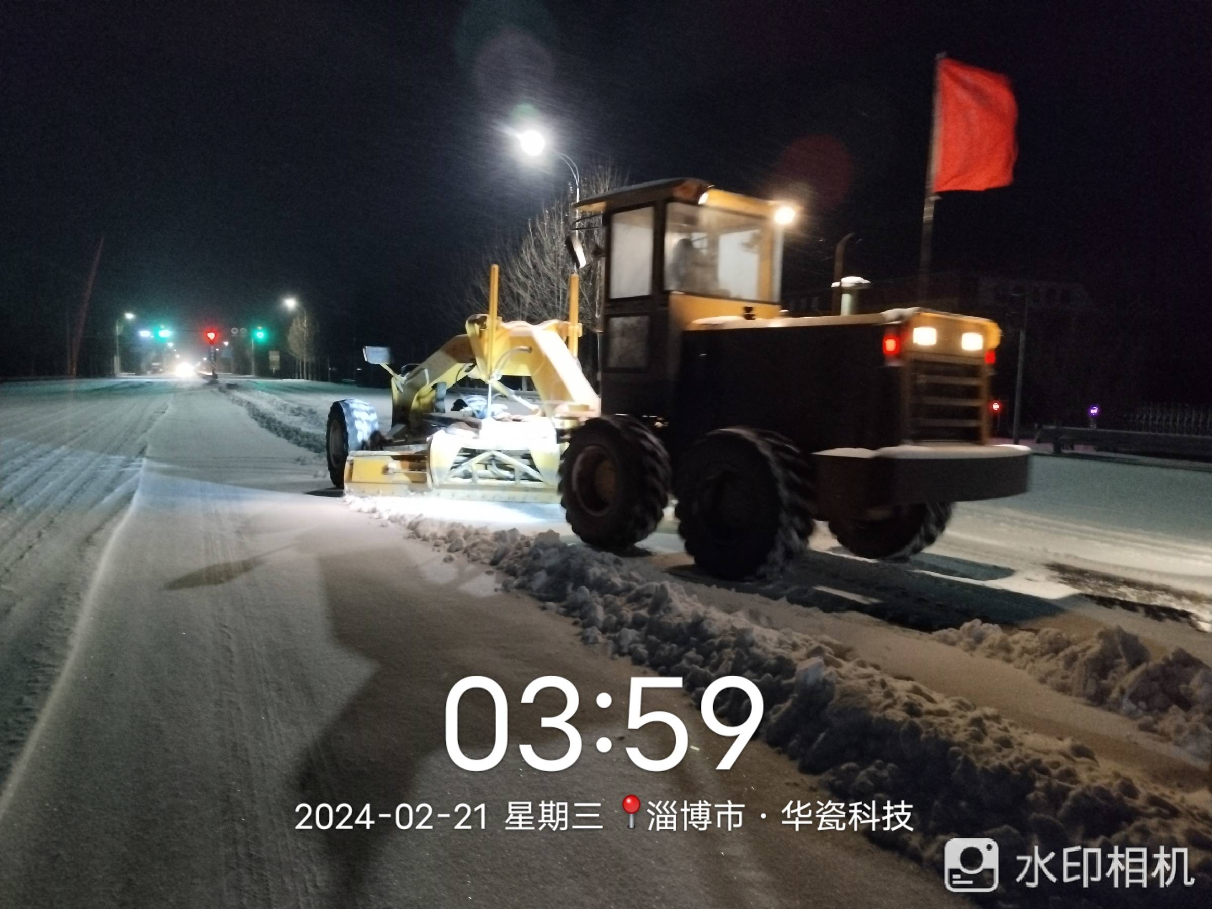 高青公路中心  积极应对降雪