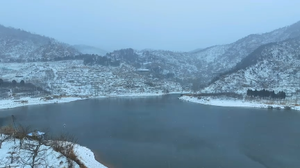 淄博市沂源县：龙年春雪至 美景入画来