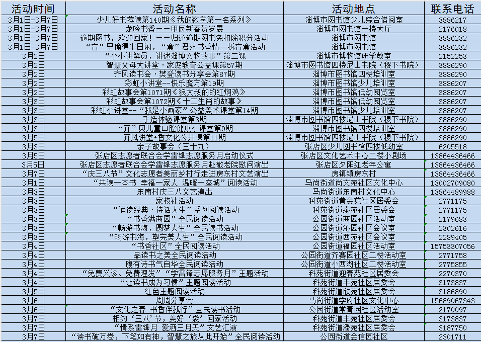 免费！一大波文化惠民活动来啦！