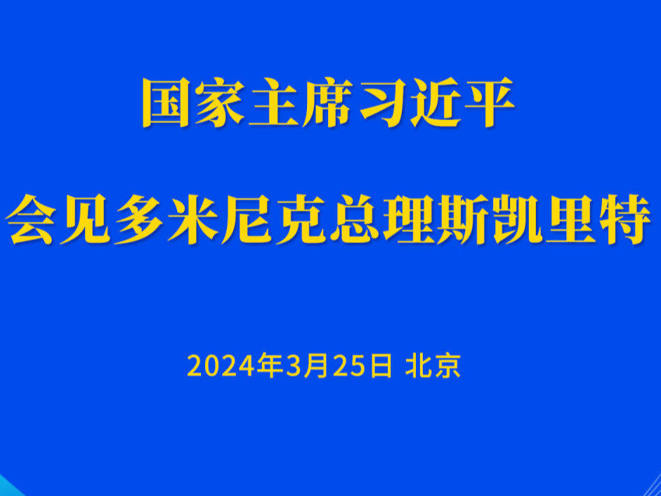 新华社权威快报 | 习近平会见多米尼克总理斯凯里特