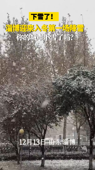 下雪了！淄博迎来入冬第一场降雪