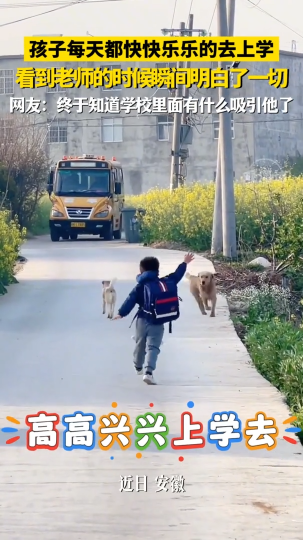 孩子每天都快快乐乐的去上学，看到老师的时候瞬间明白了一切！