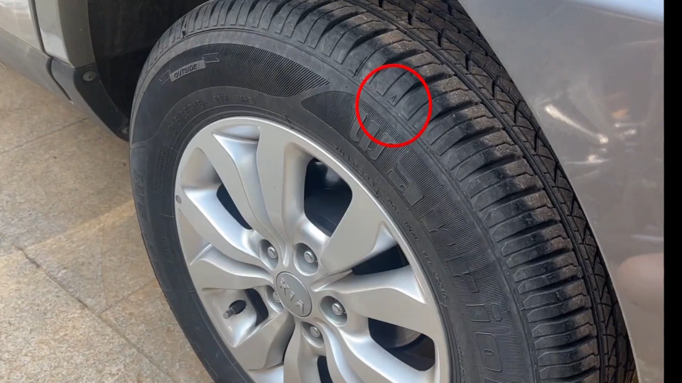 行车出现爆胎 大家提高警惕