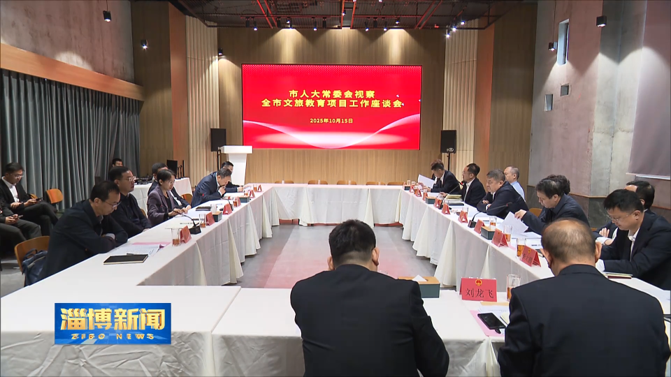 【淄博新闻】市人大常委会视察全市文旅教育项目建设情况