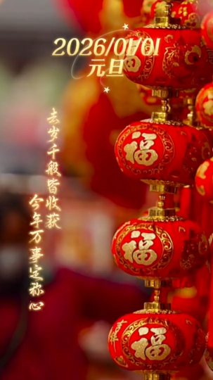 2026年愿您，多喜乐，长安宁，岁无忧，久安康！元旦快乐，幸福常伴！
