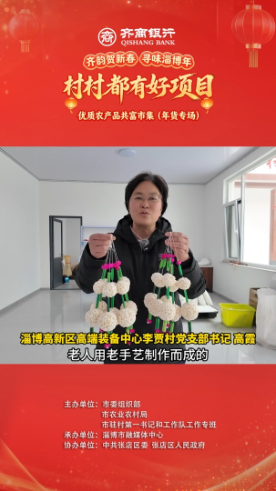 村村都有好项目，欢欢喜喜过大年！优质农产品共富市集（年货专场）年货清单必入的乡土好货！高新区李贾村自种小麦制品，每一口都是自然鲜香