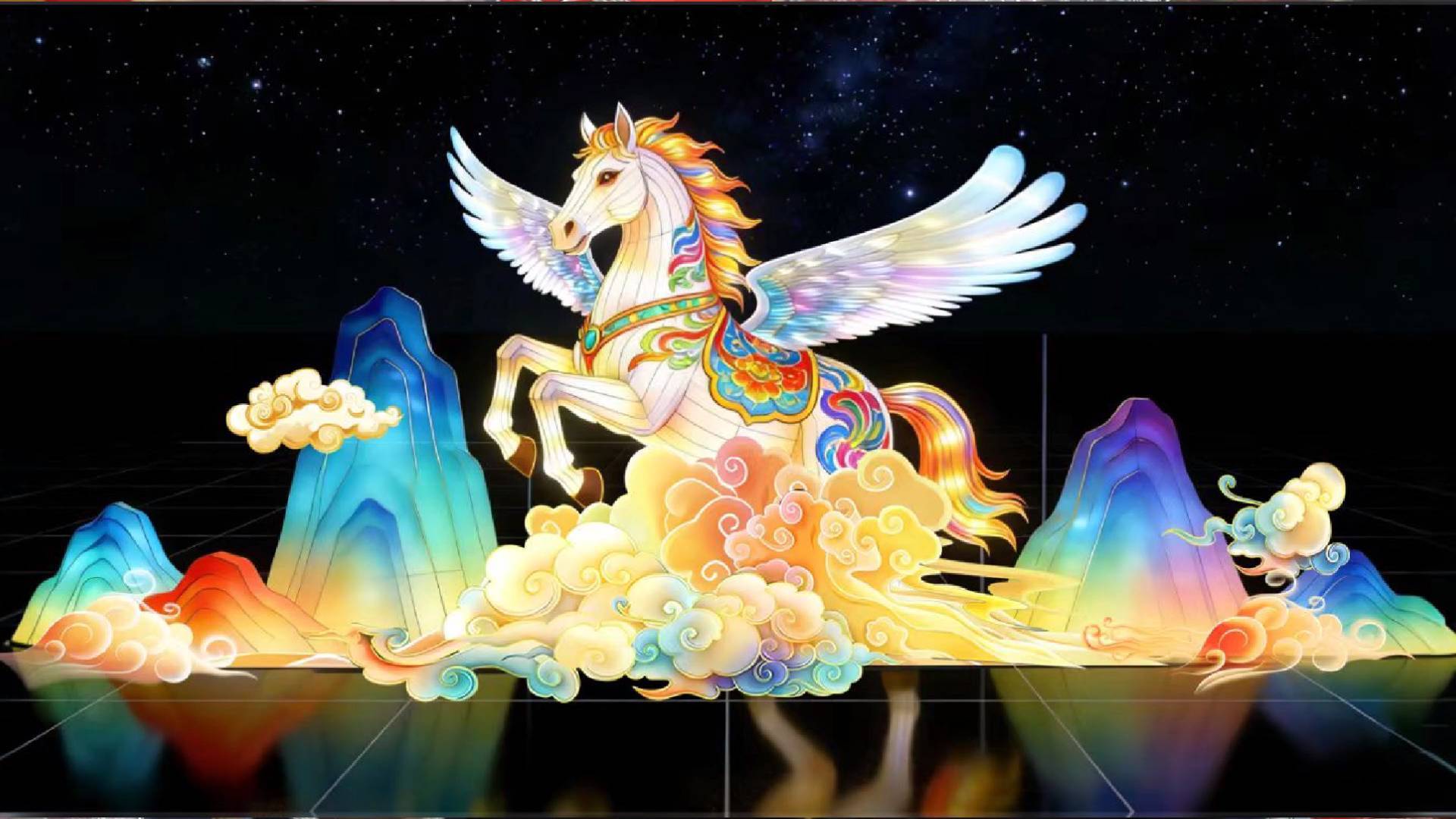 《最淄博》&mdash;&mdash;好马应有灯中魂  淄博花灯展风采