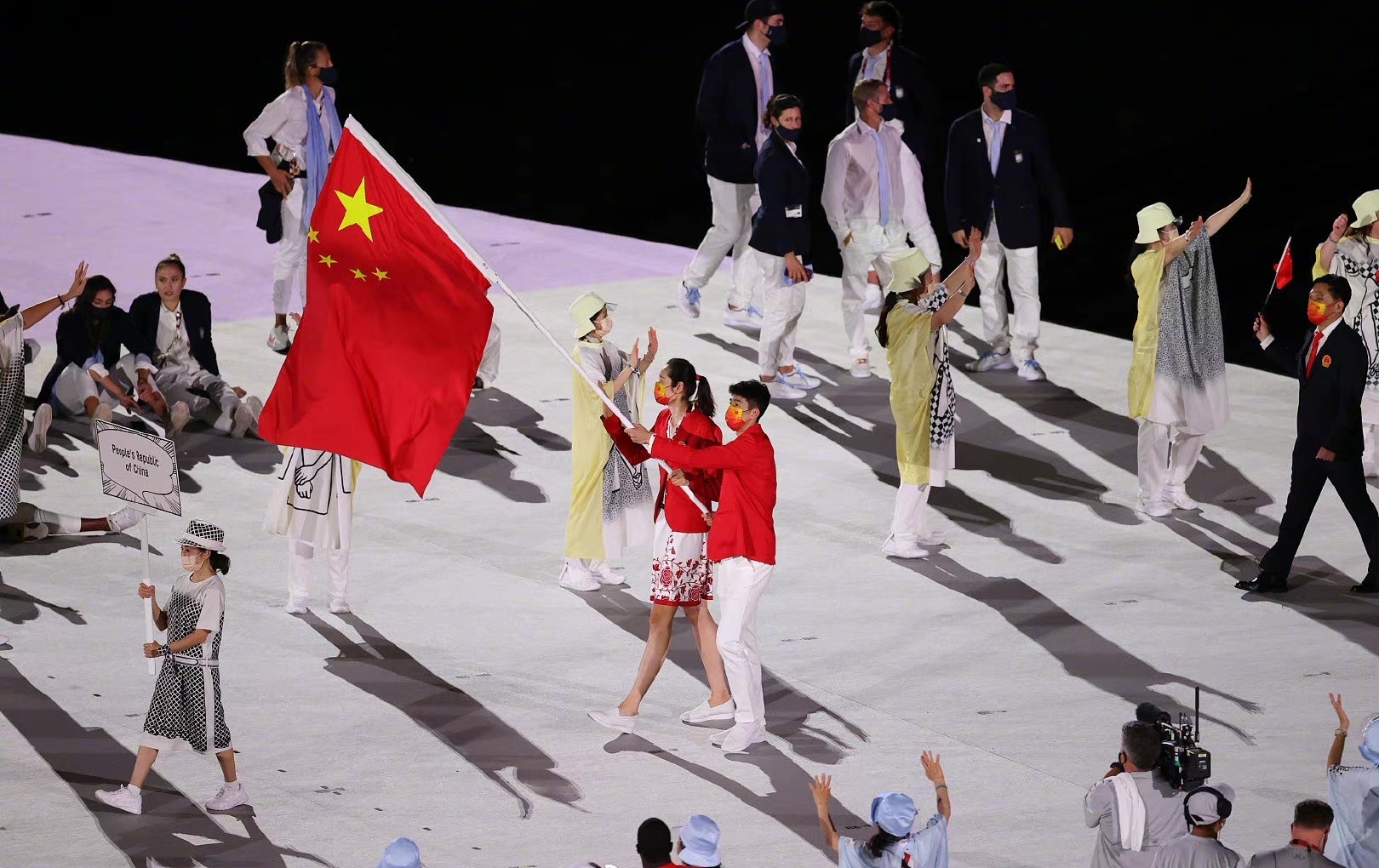 中国奥运会入场图片