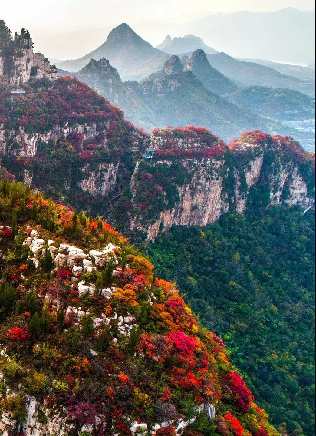 在淄川邂逅五彩斑斓的秋