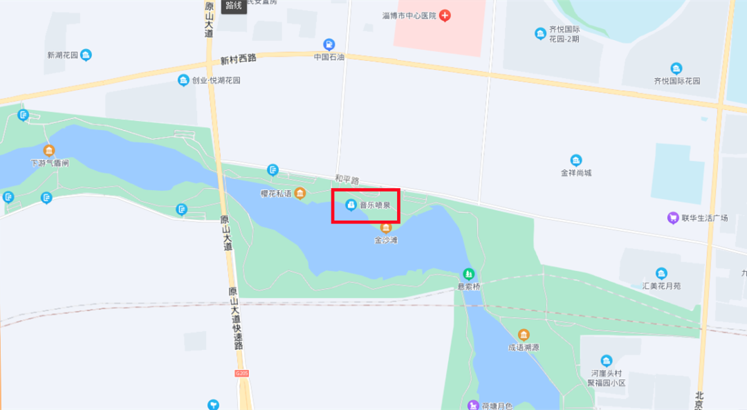 孝妇河湿地公园导航图片