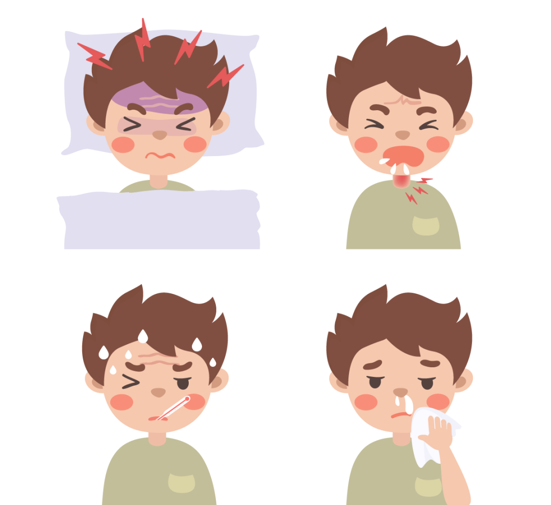 千库网_流感感冒咳嗽发烧生病的孩子男孩性格插图_元素编号12861287.png